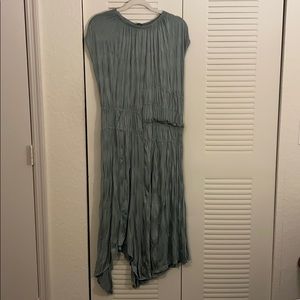 ZARA “wrinkle effect” midi dress
